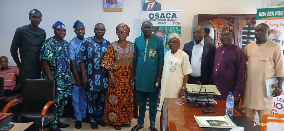 OSACA visit to the Ondo State Commissioner for Agriculture
